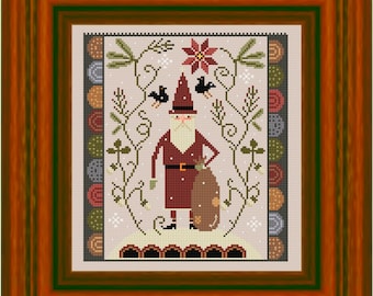Santa Claus- cross-stitch-pattern PDF (digital file only, nothing will be shipped!)christmas-noel-peace-winter-cross stitch patterns ebook