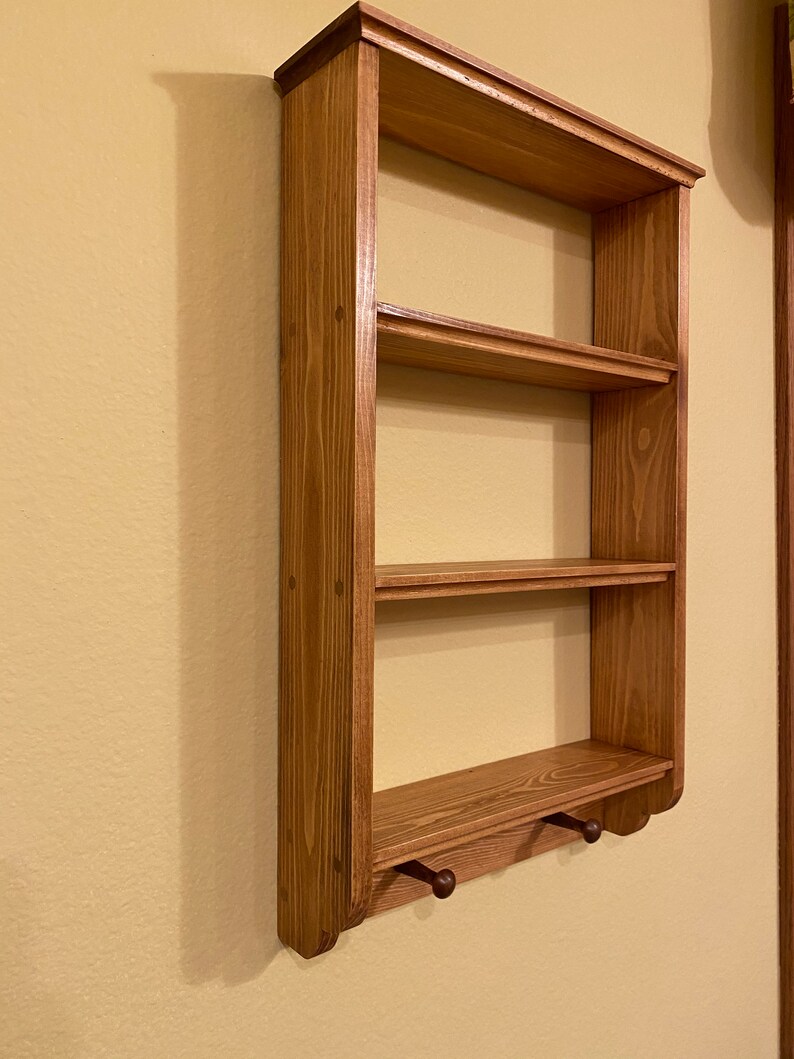 Pine wall shelf 4 Etsy