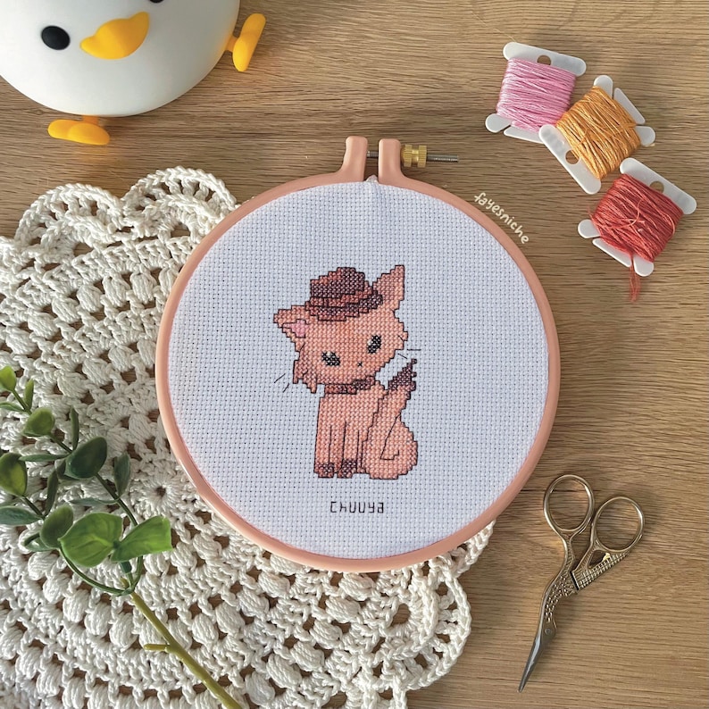 Chuuya and Dazai Cat | Cross Stitch Pattern | BSD Soukoku - Etsy