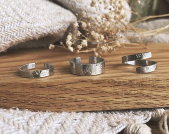 Leaf rings / stackable rings