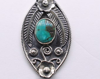 Big Beautiful Monica Smith Navajo Sterling Silver & Turquoise