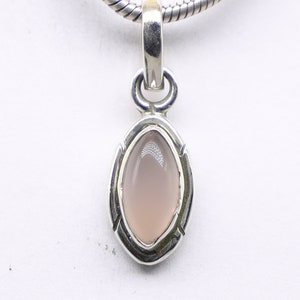 Natural Rose Chalcedony Pendant, 925 Sterling Silver Pendant, Chalcedony Gemstone, Free Shipping, American Seller AP938