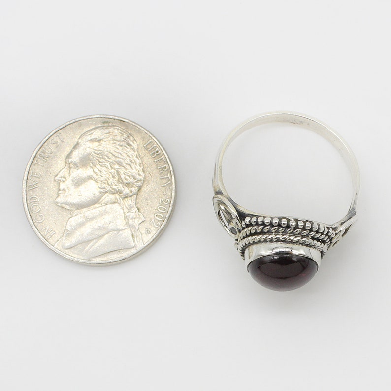 Free Shipping Natural Garnet Ring Garnet Gemstone American Seller AR893 925 Sterling Silver Ring