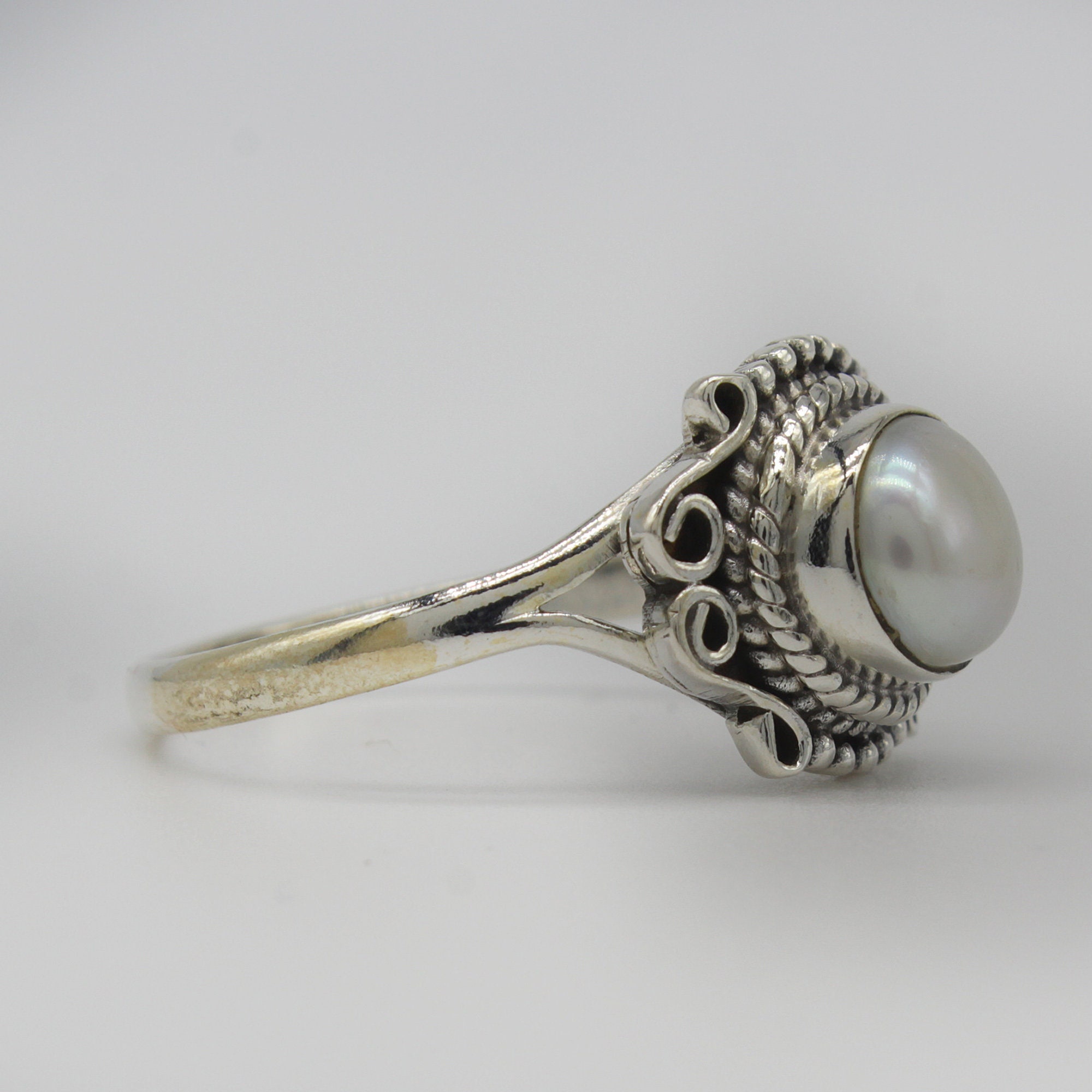 SILVER925 BIG PEARL DESIGN RING/シルバー/リング SILVER925 BIG PEARL DESIGN RING/シルバー/リング Big Pearl