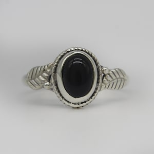 Natural Onyx Ring, 925 Sterling Silver Ring, Onyx Gemstone, Free Shipping, American Seller AR469