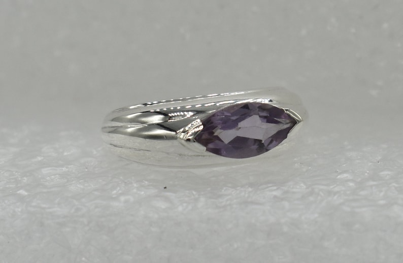 925 Sterling Silver Ring Natural Purple Amethyst Ring Amethyst Gemstone American Seller RJ-542 Free Shipping