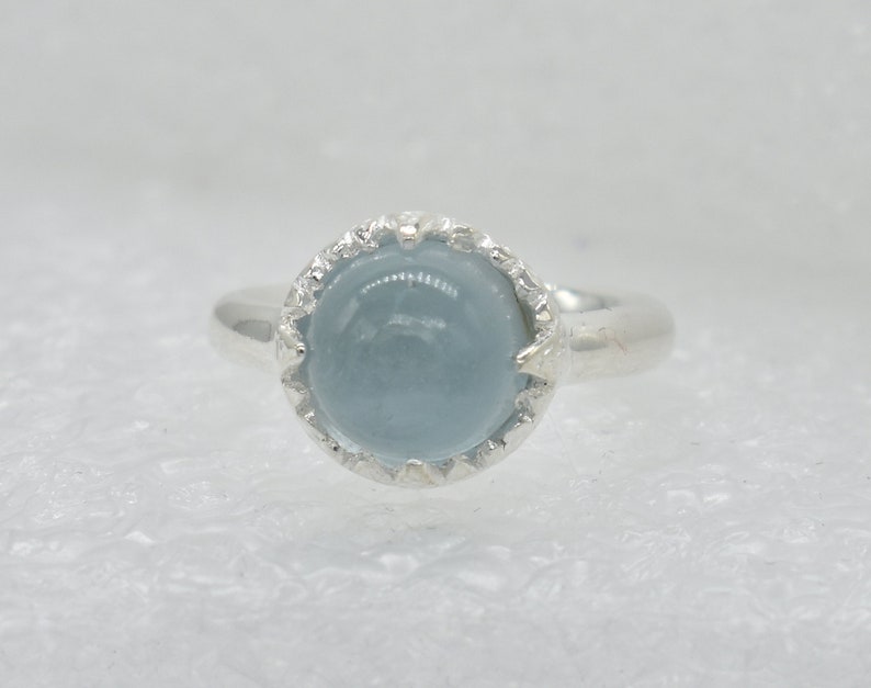 American Seller RJ-405 Natural Aquamarine Ring 925 Sterling Silver Ring Free Shipping Aquamarine Gemstone