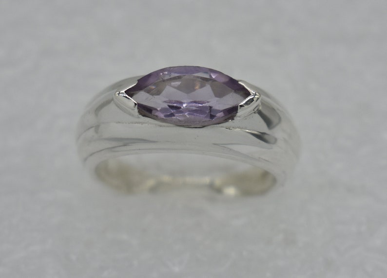 925 Sterling Silver Ring Natural Purple Amethyst Ring Amethyst Gemstone American Seller RJ-542 Free Shipping
