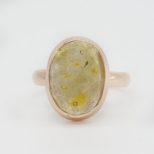 Yellow Sapphire Ring, 925 Sterling Silver Ring,Natural Sapphire Gemstone, Free Shipping, American Seller AR227