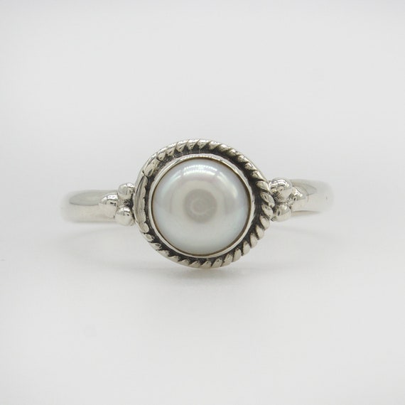 925 Sterling Silver Pearl Ring @ $135. Shop Ladies Rings
