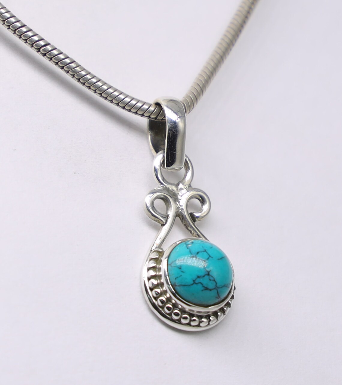 Turquoise 925 Sterling Silver Pendant