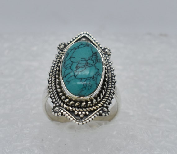 Natural Turquoise Ring, 925 Sterling Silver Ring, Turquoise Gemstone, Free Shipping, American Seller RJ-267 - Etsy Natural Turquoise Ring, 925 Sterling Silver Ring, Turquoise Gemstone, Free Shipping, American Seller RJ-267 - Etsy