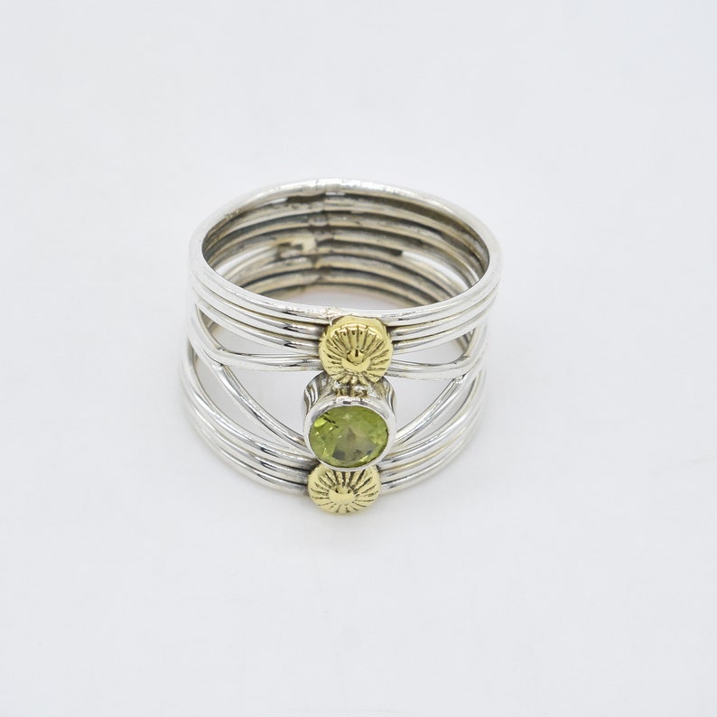 925 Sterling Silver Ring Peridot Gemstone Free Shipping American Seller AR1725 Natural Peridot Ring