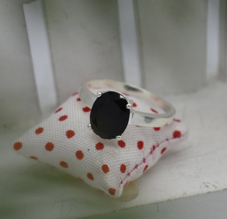 American Seller RJ-426 Onyx Gemstone Free Shipping Natural Onyx Ring 925 Sterling Silver Ring