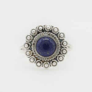 Natural Lapis Lazuli Ring, 925 Sterling Silver Ring, Lapis Lazuli Gemstone, Free Shipping, American Seller AR1036