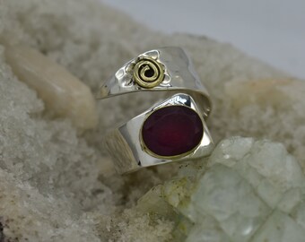 Natural Ruby Ring, 925 Sterling Silver Ring, Ruby Gemstone, Free Shipping, American Seller RJ-528