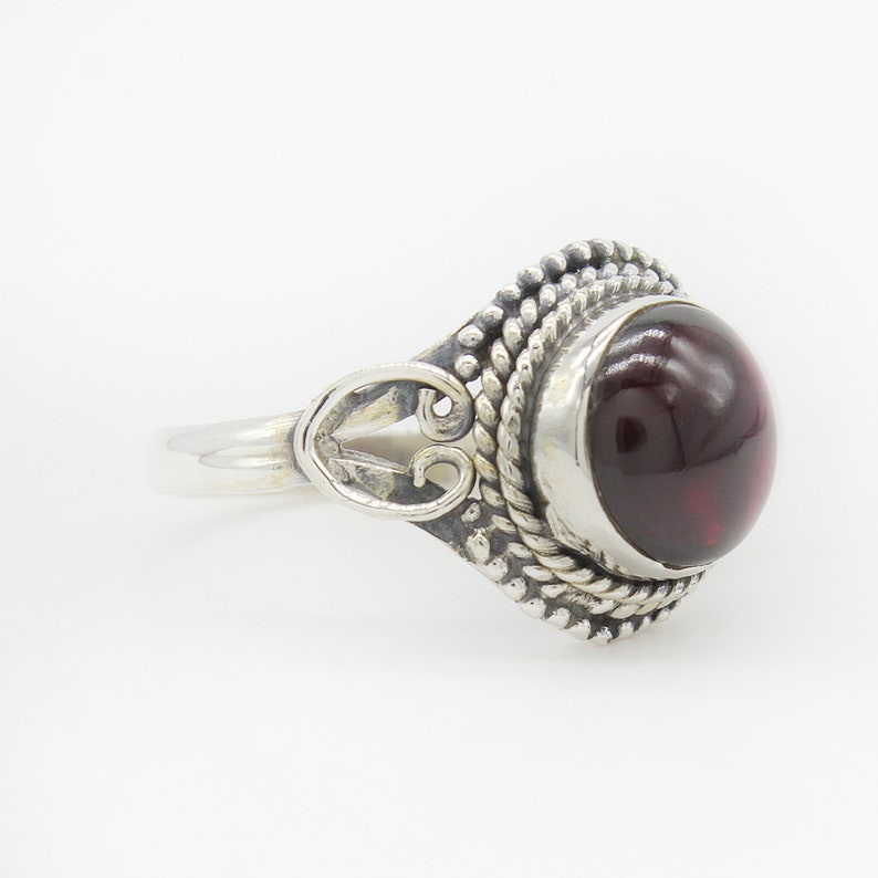 Free Shipping Natural Garnet Ring Garnet Gemstone American Seller AR893 925 Sterling Silver Ring