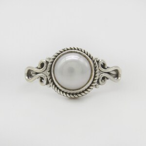 Natural Pearl Ring, 925 Sterling Silver Ring, Pearl Gemstone, Free Shipping, American Seller AR581