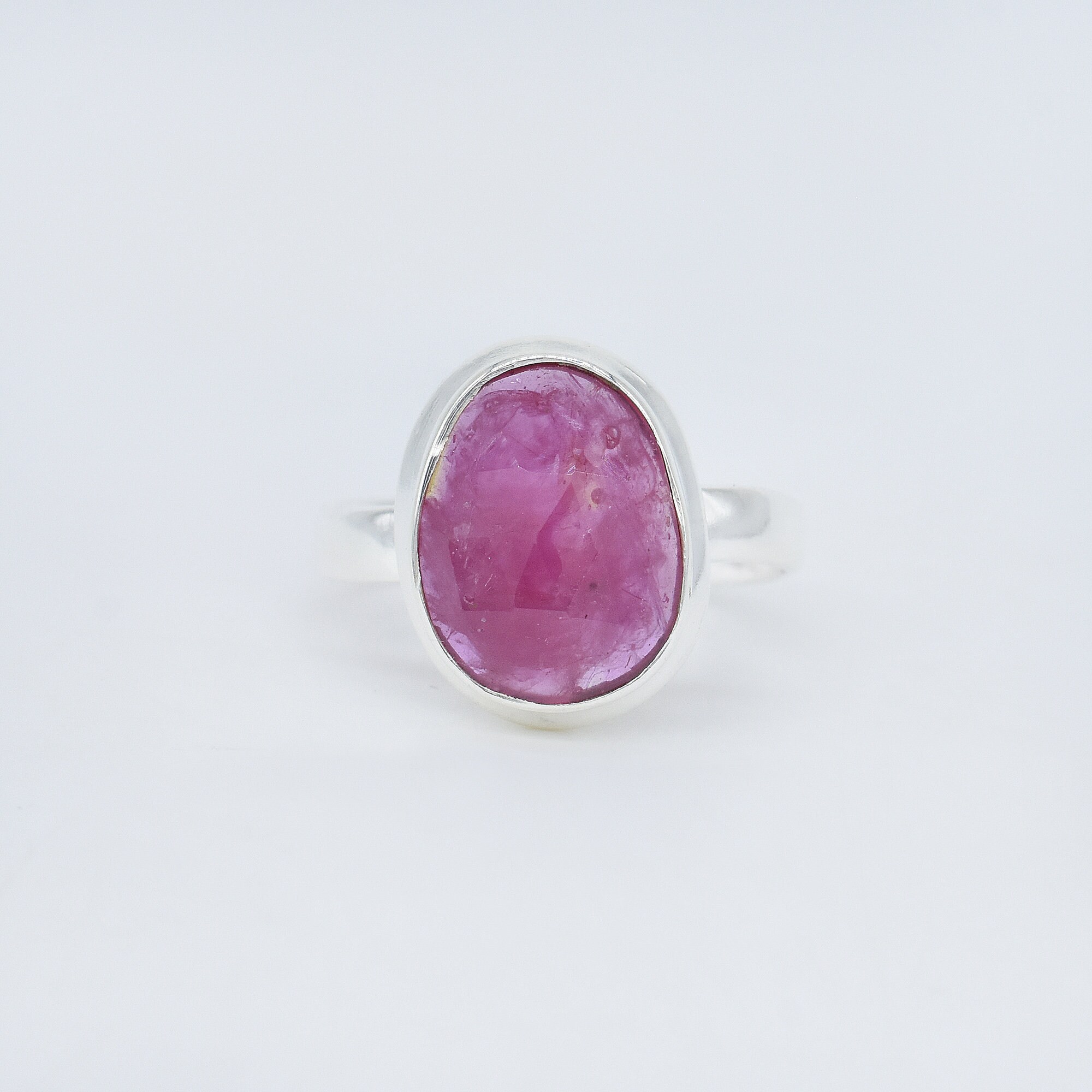 Natural Ruby Ring, 925 Sterling Silver Ring, Ruby Gemstone