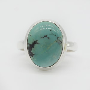 Natural Turquoise Ring, 925 Sterling Silver Ring, Turquoise Gemstone, Free Shipping, American Seller AR245