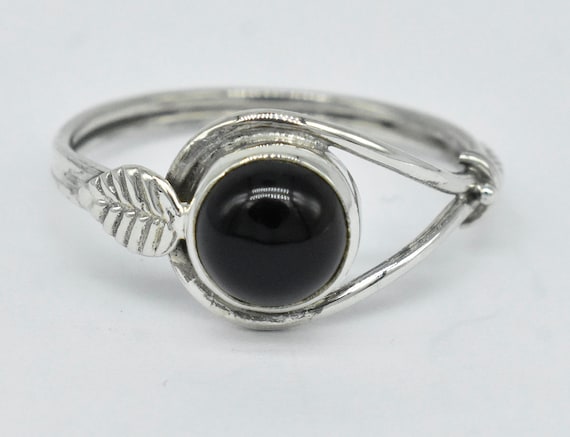 Natural Onyx Ring, 925 Sterling Silver Ring, Onyx Gemstone