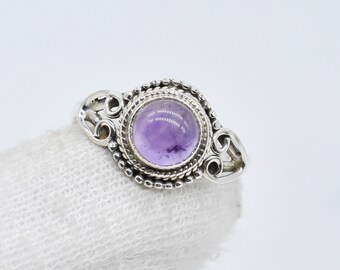 Natural Purple Amethyst Ring, 925 Sterling Silver Ring, Amethyst Gemstone, Free Shipping, American Seller AR1614