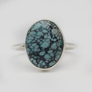 Natural Turquoise Ring, 925 Sterling Silver Ring, Turquoise Gemstone, Free Shipping, American Seller AR367
