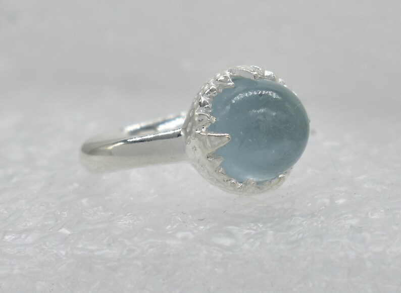 American Seller RJ-405 Natural Aquamarine Ring 925 Sterling Silver Ring Free Shipping Aquamarine Gemstone