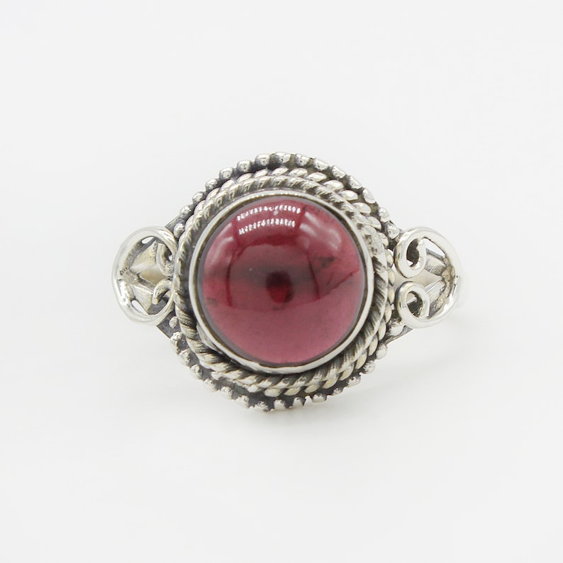 Free Shipping Natural Garnet Ring Garnet Gemstone American Seller AR893 925 Sterling Silver Ring