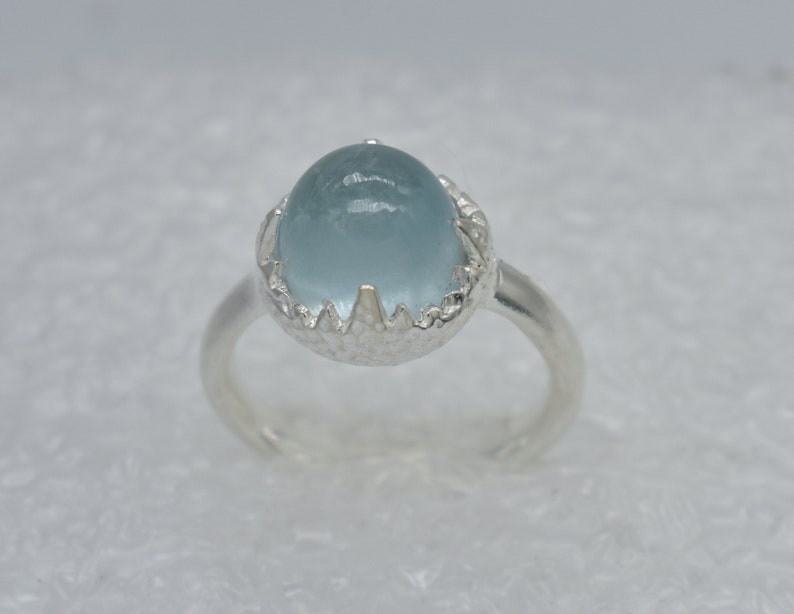 American Seller RJ-405 Natural Aquamarine Ring 925 Sterling Silver Ring Free Shipping Aquamarine Gemstone