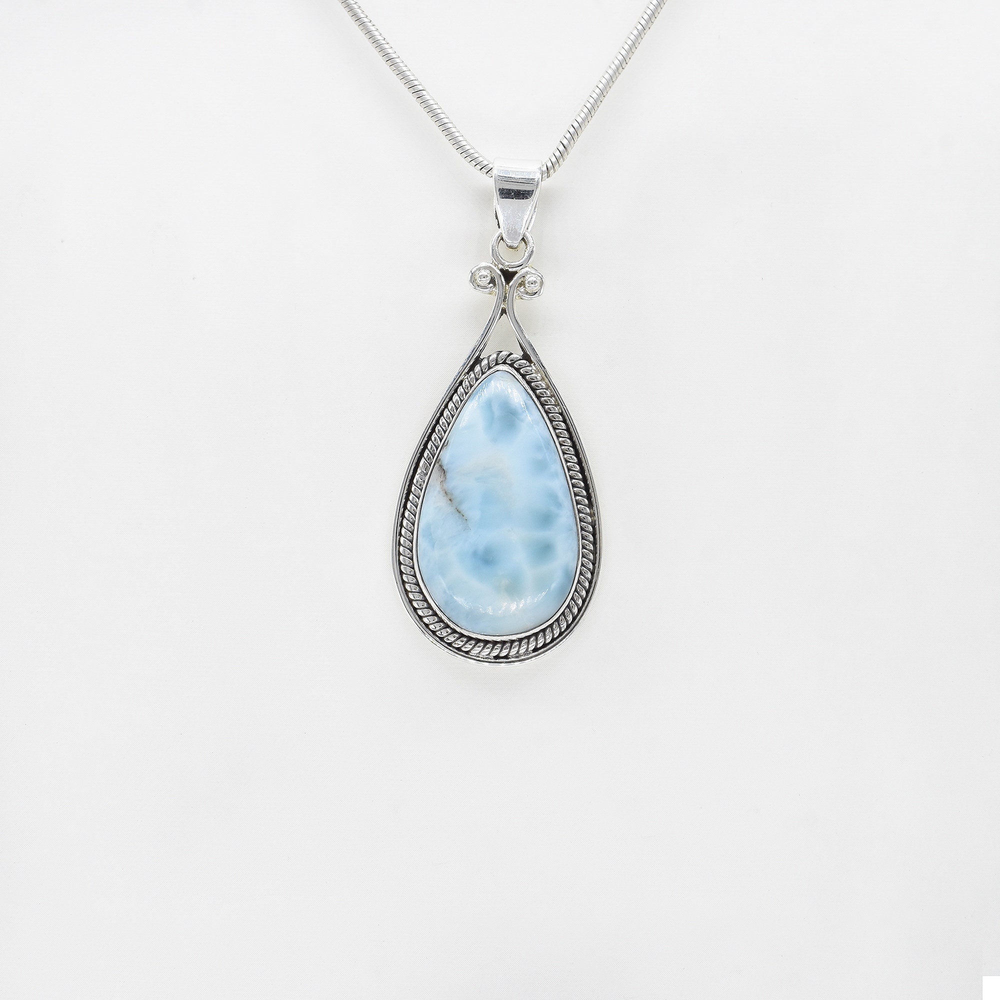 Larimar Pendant, 925 Sterling Silver Pendant, Larimar Larimar Pendant, 925 Sterling Silver Pendant, Larimar