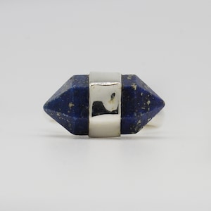 Natural Lapis Lazuli Ring, 925 Sterling Silver Ring, Lapis Lazuli Gemstone, Free Shipping, American Seller AR459