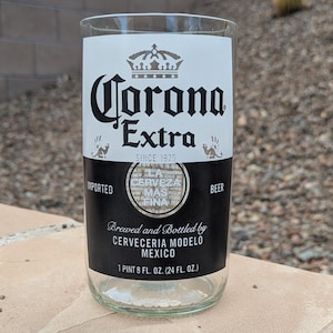 Corona Extra - Dishwasher-Safe Beer Bottle Tumbler Glass