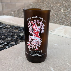 Mother Earth Sin Tax Imperial Stout - Dishwasher-Safe Beer Bottle Tumbler Glass
