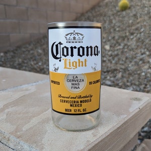Corona Light - Dishwasher-Safe Beer Bottle Tumbler Glass