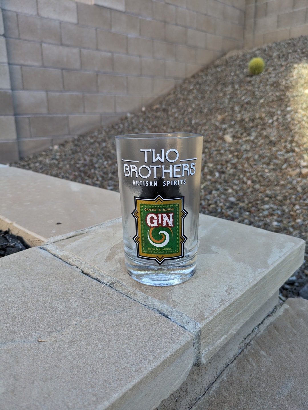 Two Brothers Artisan Spirits Gin Dishwashersafe Liquor Etsy