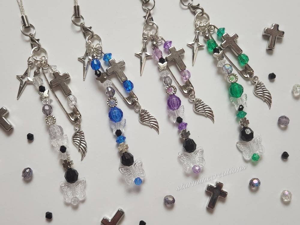 The Black Phone Keychain Etsy