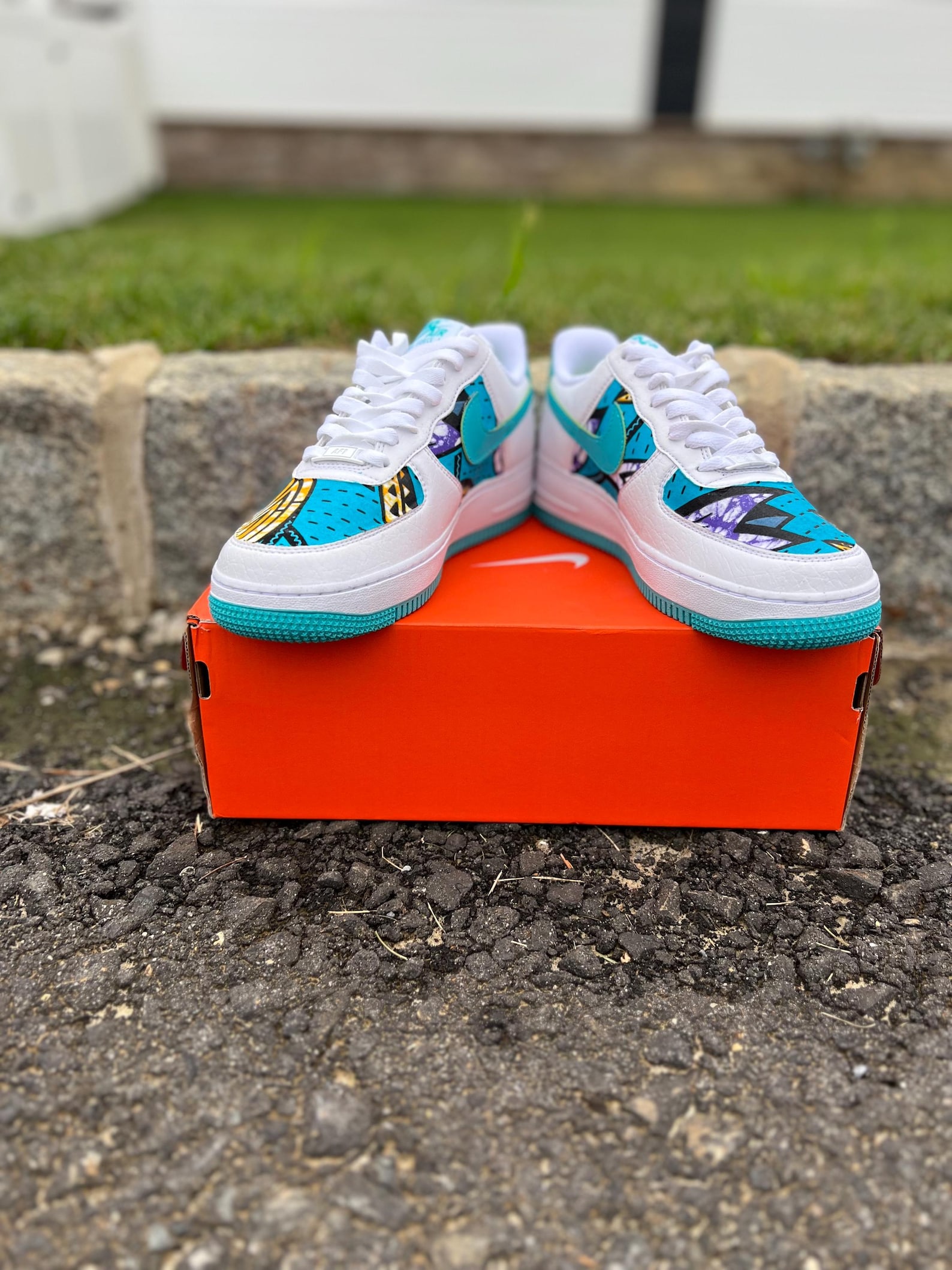 Custom Ankara Fabric Nike Air Force 1 – African Print Sneakers | Choose ...