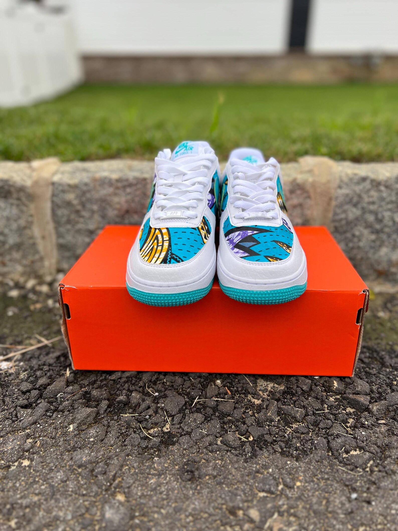 Custom Ankara Fabric Nike Air Force 1 – African Print Sneakers | Choose ...