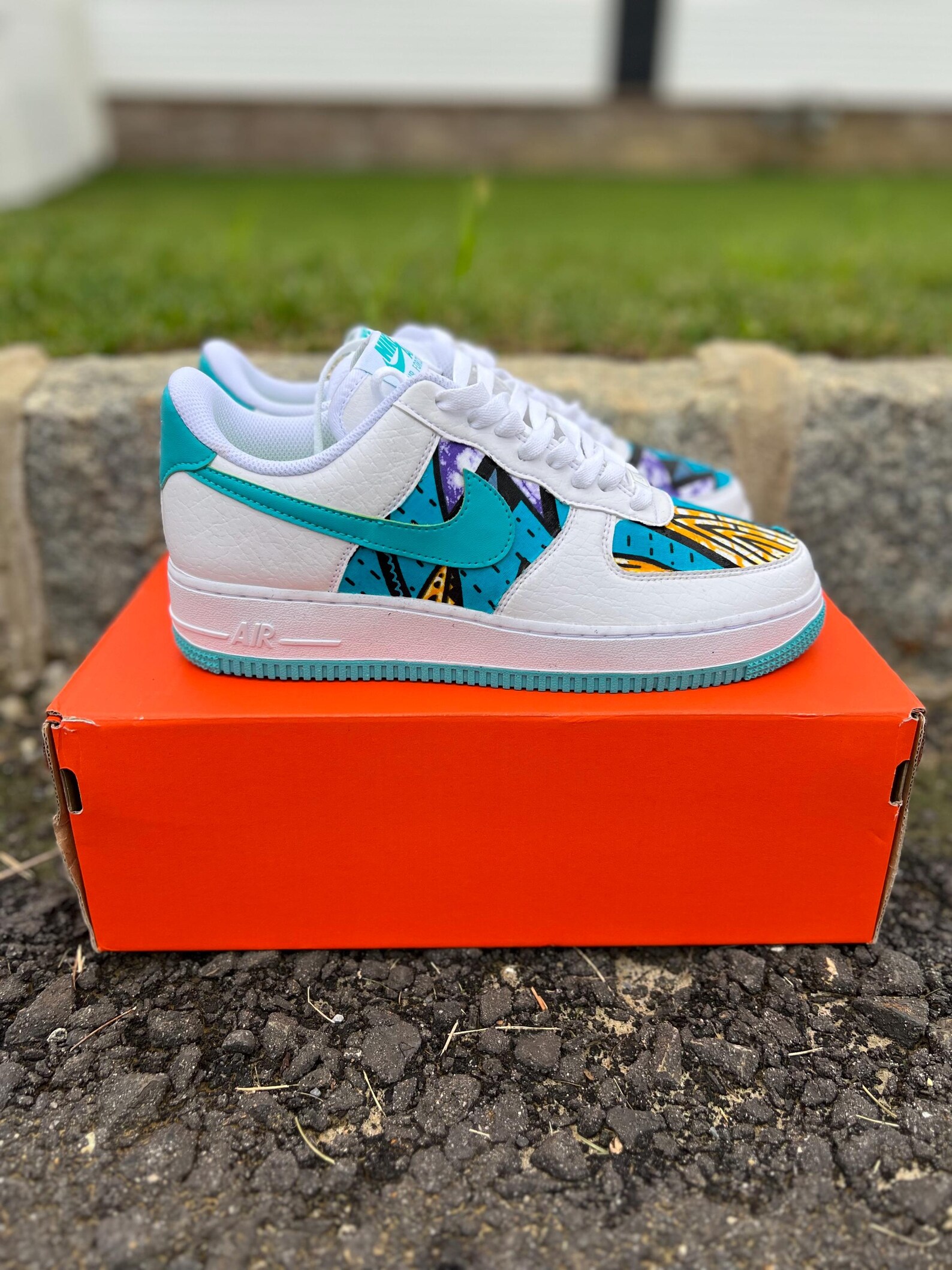 Custom Ankara Fabric Nike Air Force 1 – African Print Sneakers | Choose ...