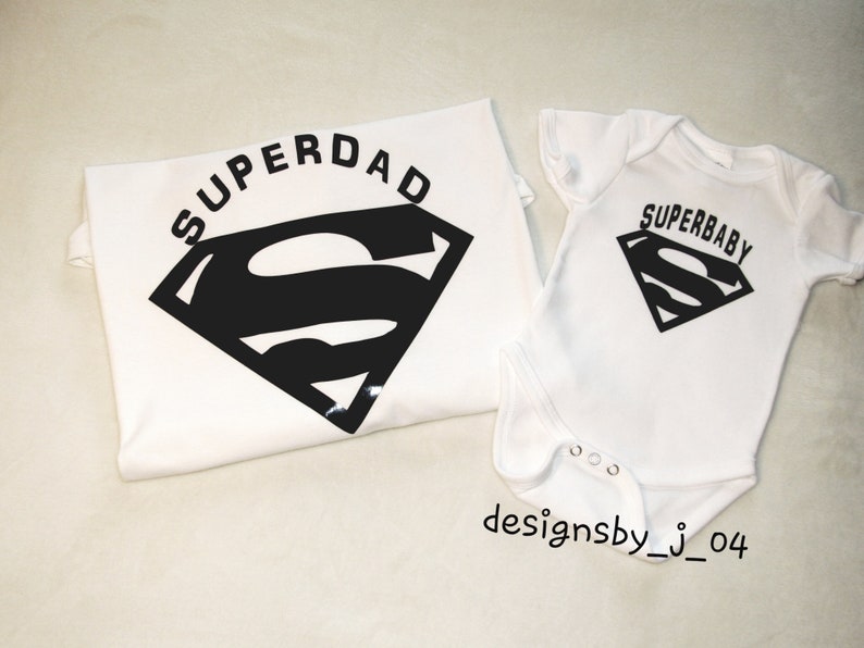 Matching father son shirts new dad fathers day superdad shirtadult shirts baby clothes newborn outfit fathers day