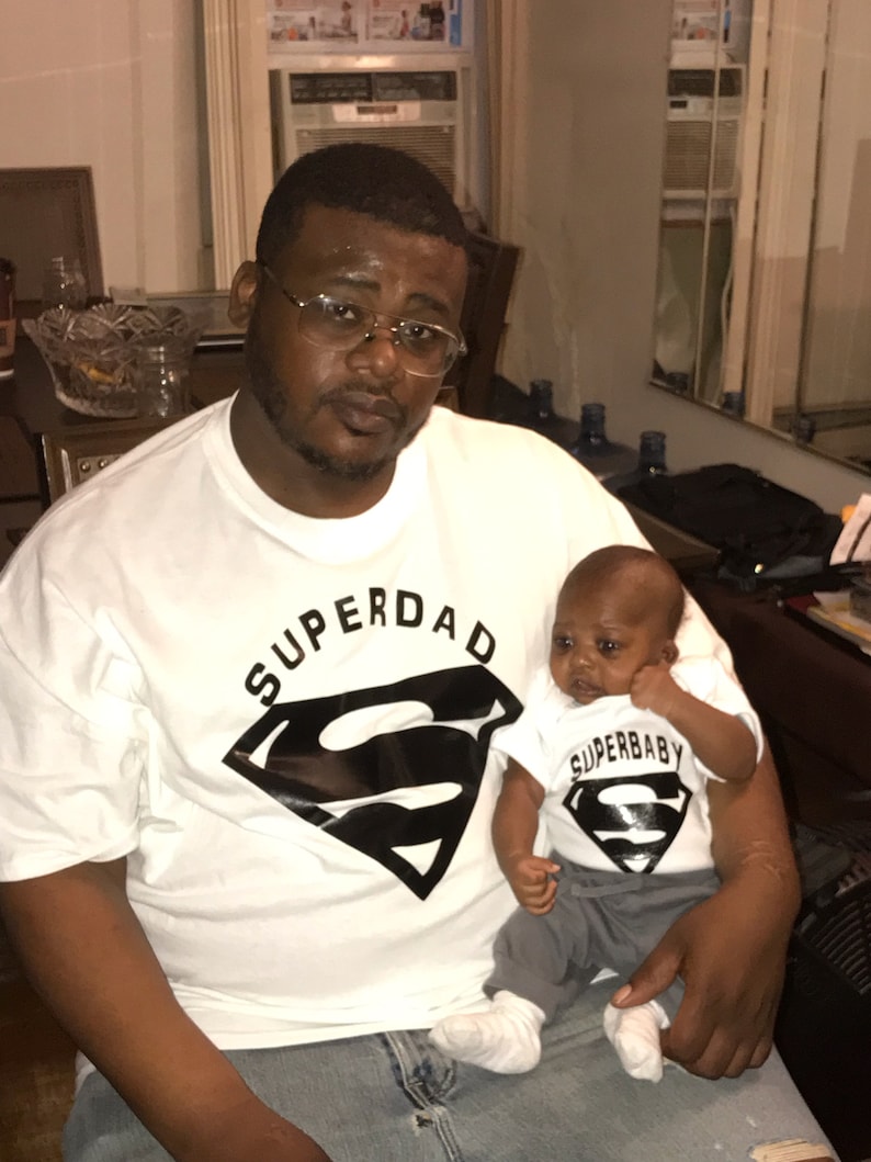 Matching father son shirts new dad fathers day superdad shirtadult shirts baby clothes newborn outfit fathers day