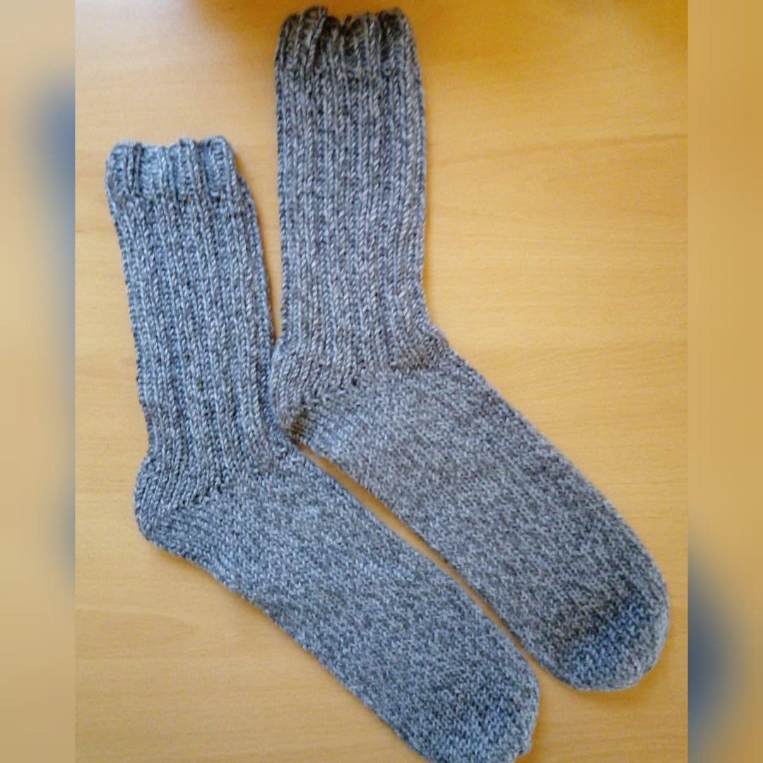 Knitting Ring Instructions for Socks With a Ribbed Cuff - Etsy