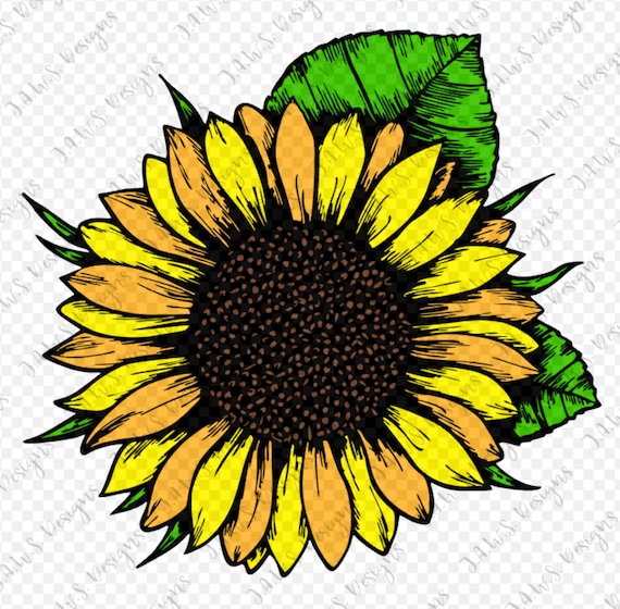 Download Sunflower Svg Png Cut File For Htv Vinyl Cutting Software Etsy