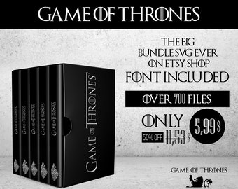 Over 700 Game of Thrones bundle SVG | Game of Thrones Alphabet Font SVG Dxf oTTF Png | Game of Thrones, GOT | Game of Thrones