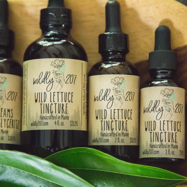 Wild Lettuce Tincture- BEST SELLER- Natural Pain Relief