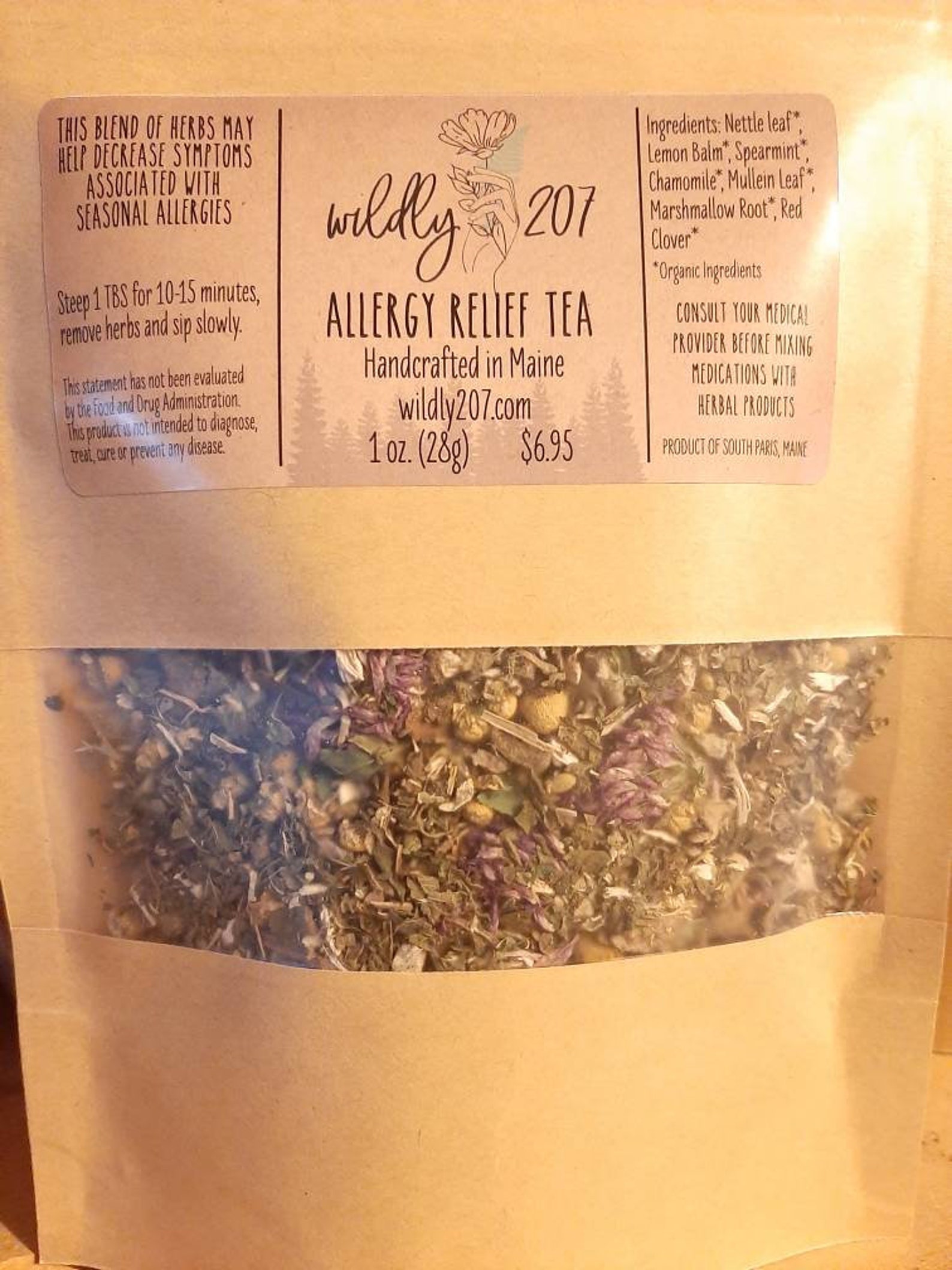 Allergy Relief Tea Sinus Congestion Hay Fever Seasonal Etsy