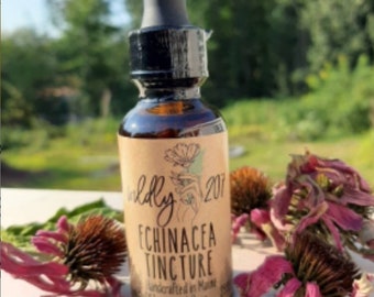 Organic Echinacea Tincture- Daily Immune- Herbal Extract- Natural Remedies