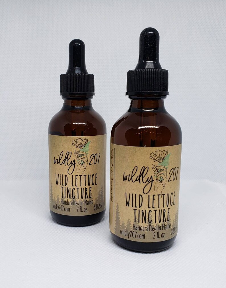 Organic Wild Lettuce Tincture Opium Lettuce Pain Relief Etsy