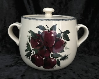 Vintage Apple Stoneware Pot